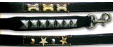Leather dog leashes